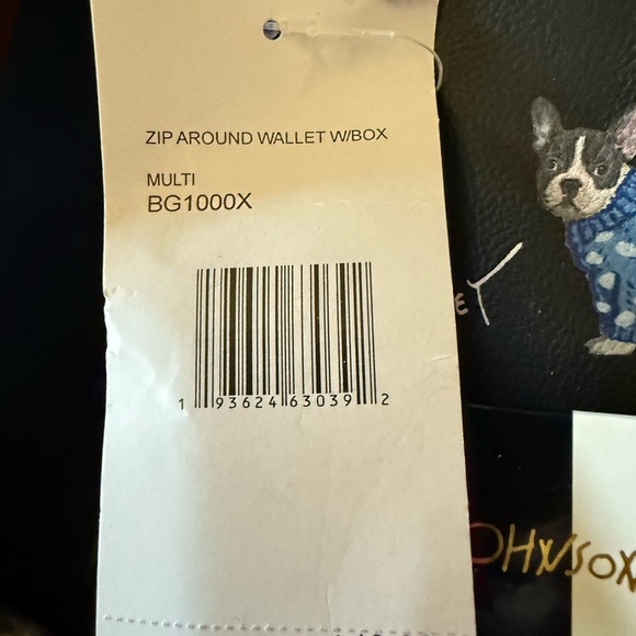 Betsy Johnson French Bulldog Print Wallet/Clutch - Picture 3 of 4